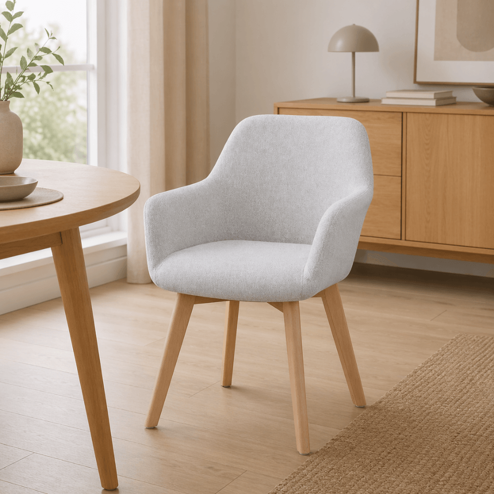 Fotoliu de design, gri deschis/fag, CLORIN NEW — imaginea 6