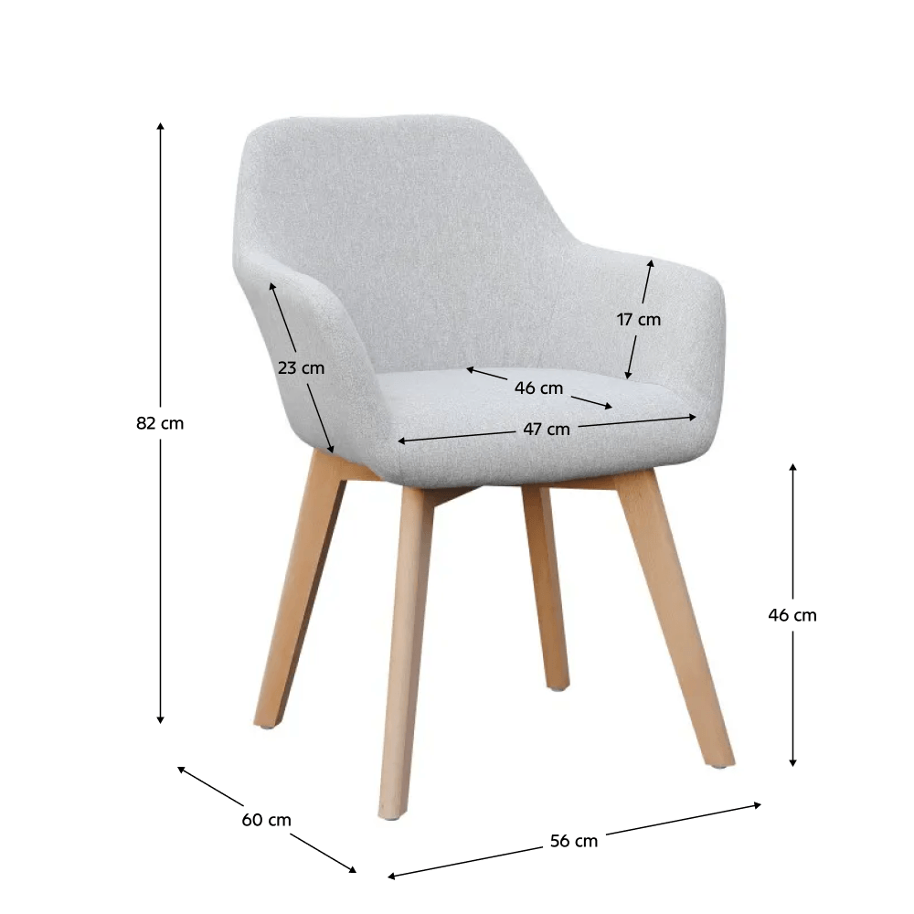 Fotoliu de design, gri deschis/fag, CLORIN NEW — imaginea 7