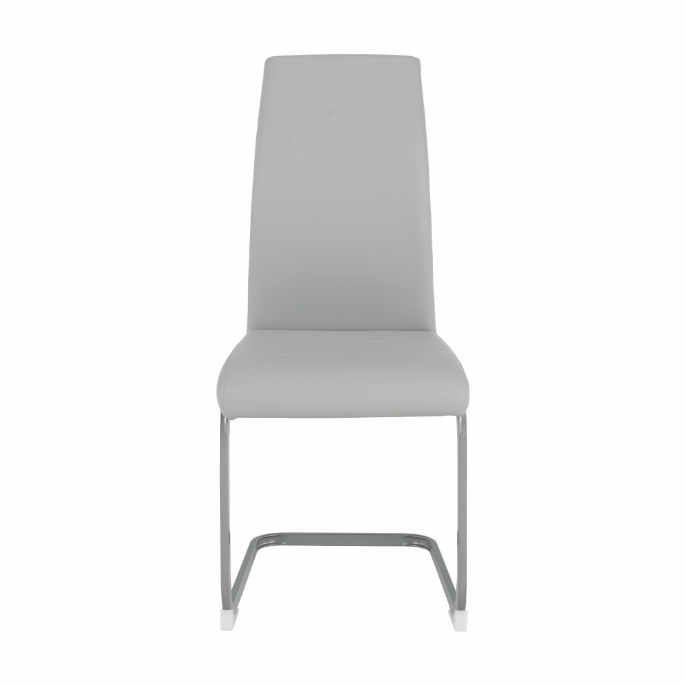 Scaun dining, gri deschis / gri, NOBATA — imaginea 2