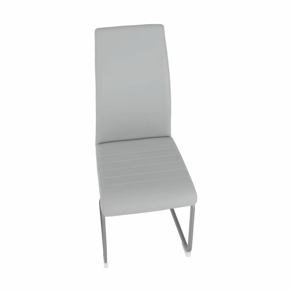 Scaun dining, gri deschis / gri, NOBATA — imaginea 4