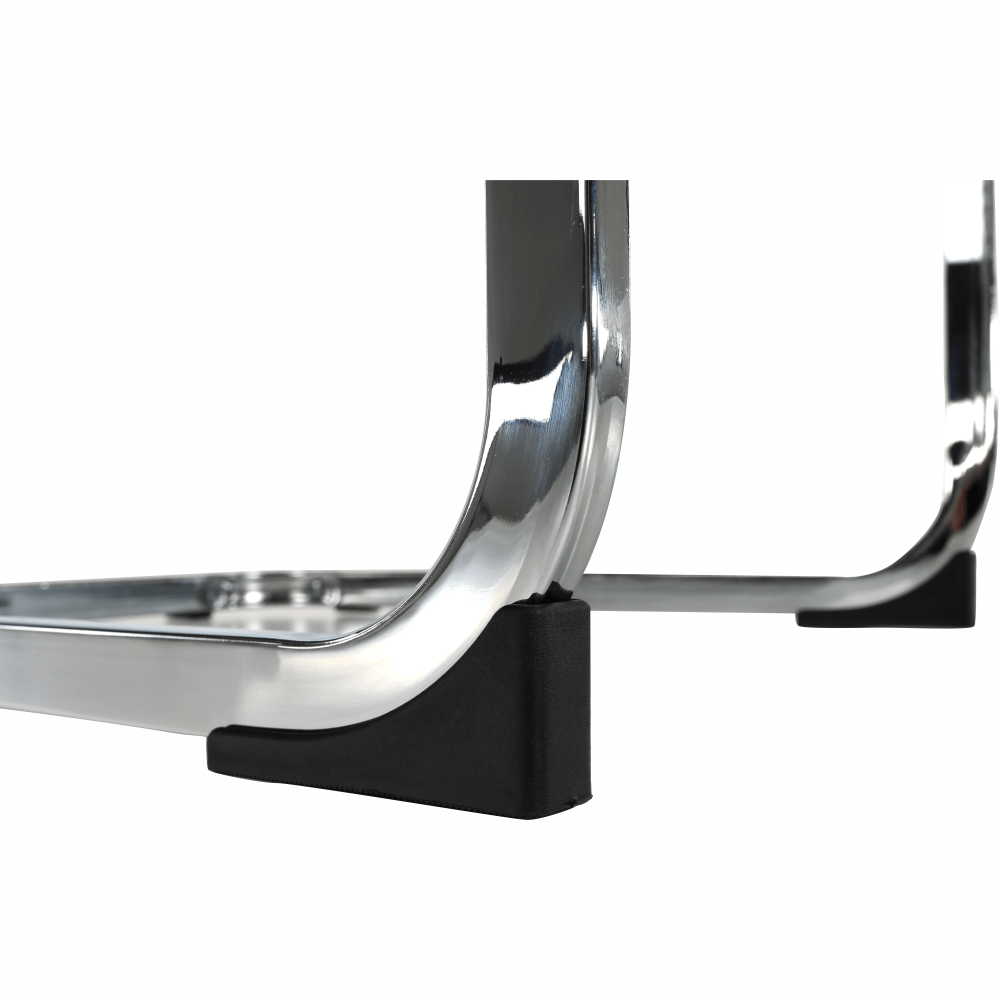 Scaun dining, negru / crom, VATENA — imaginea 7