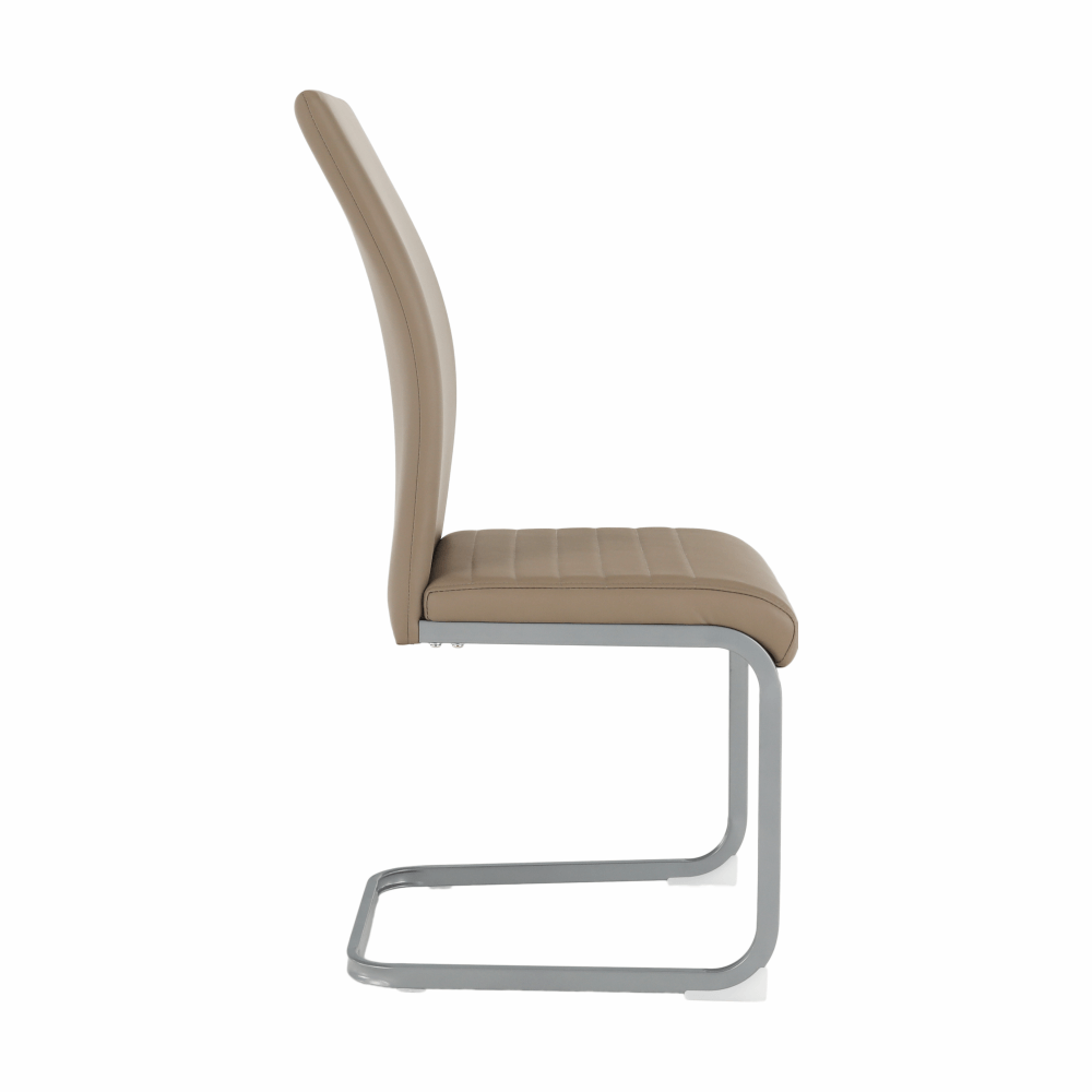 Scaun dining, gri maro Taupe / gri, NOBATA — imaginea 4