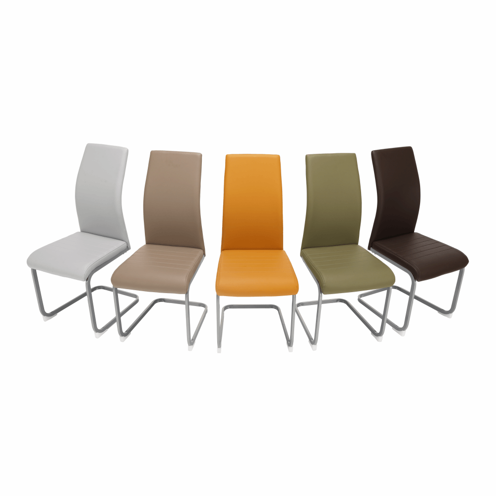 Scaun dining, gri deschis / gri, NOBATA — imaginea 13