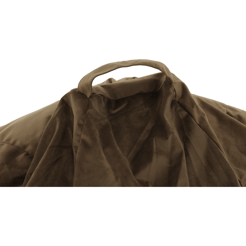 Fotoliu tip sac, material textil gri-maro TAUPE, TRIKALO — imaginea 5