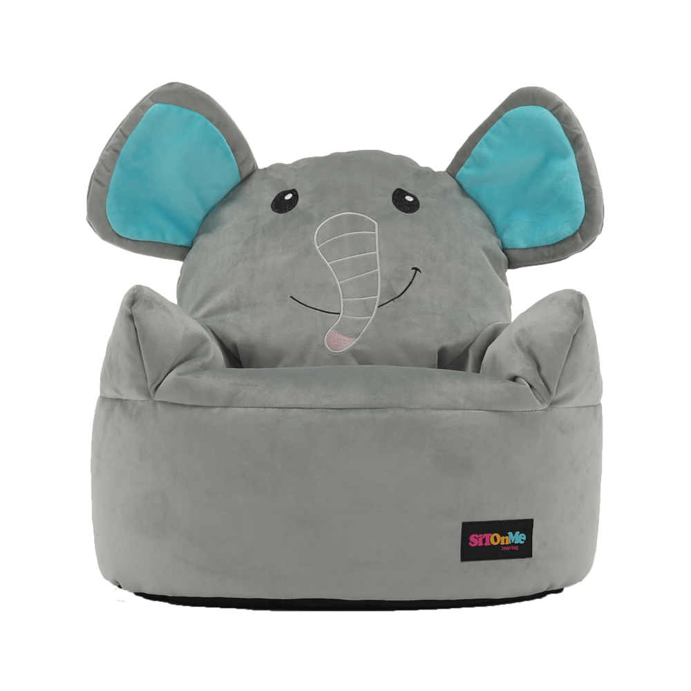 Fotoliu tip sac, material textil gri, BABY TIPUL 2 — imaginea 4