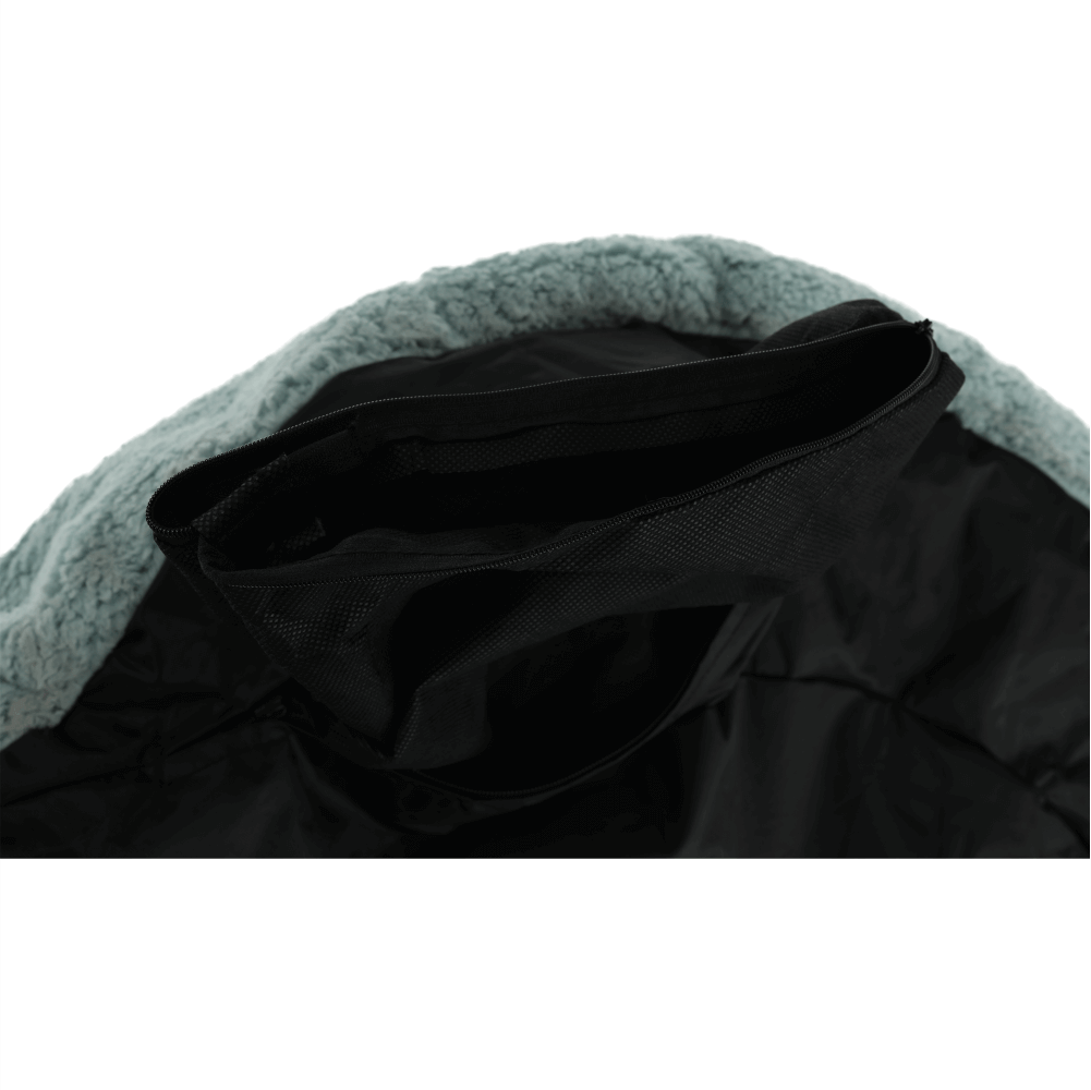 Fotoliu tip sac, material textil mentol, ALMERO — imaginea 3