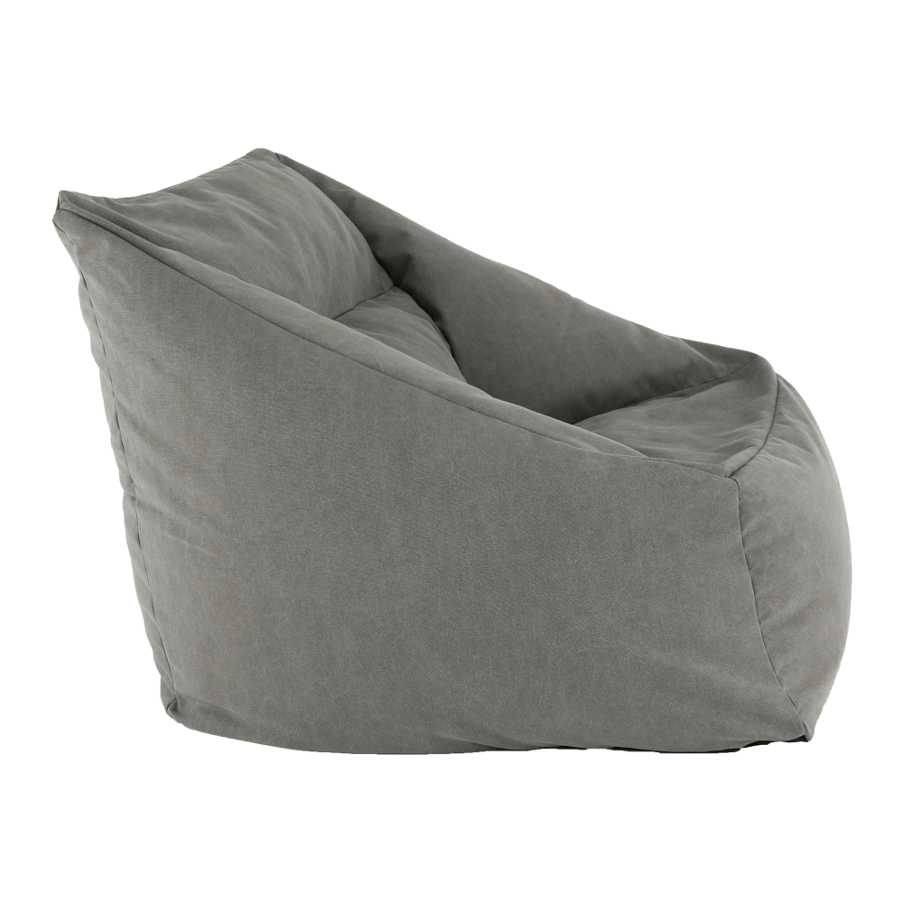 Fotoliu tip sac, material textil gri, URASON — imaginea 8