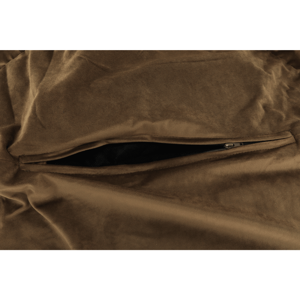 Fotoliu tip sac, material textil gri-maro TAUPE, TRIKALO — imaginea 7