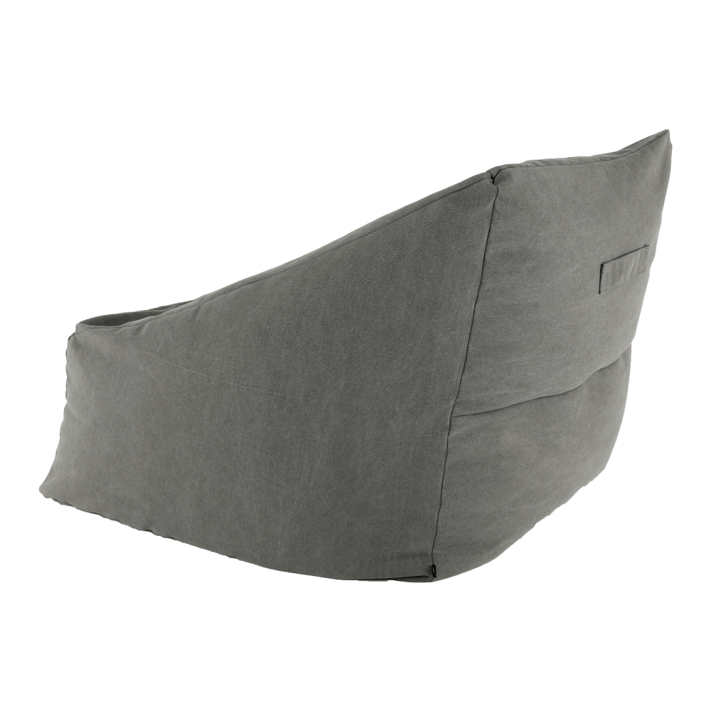 Fotoliu tip sac, material textil gri, URASON — imaginea 10