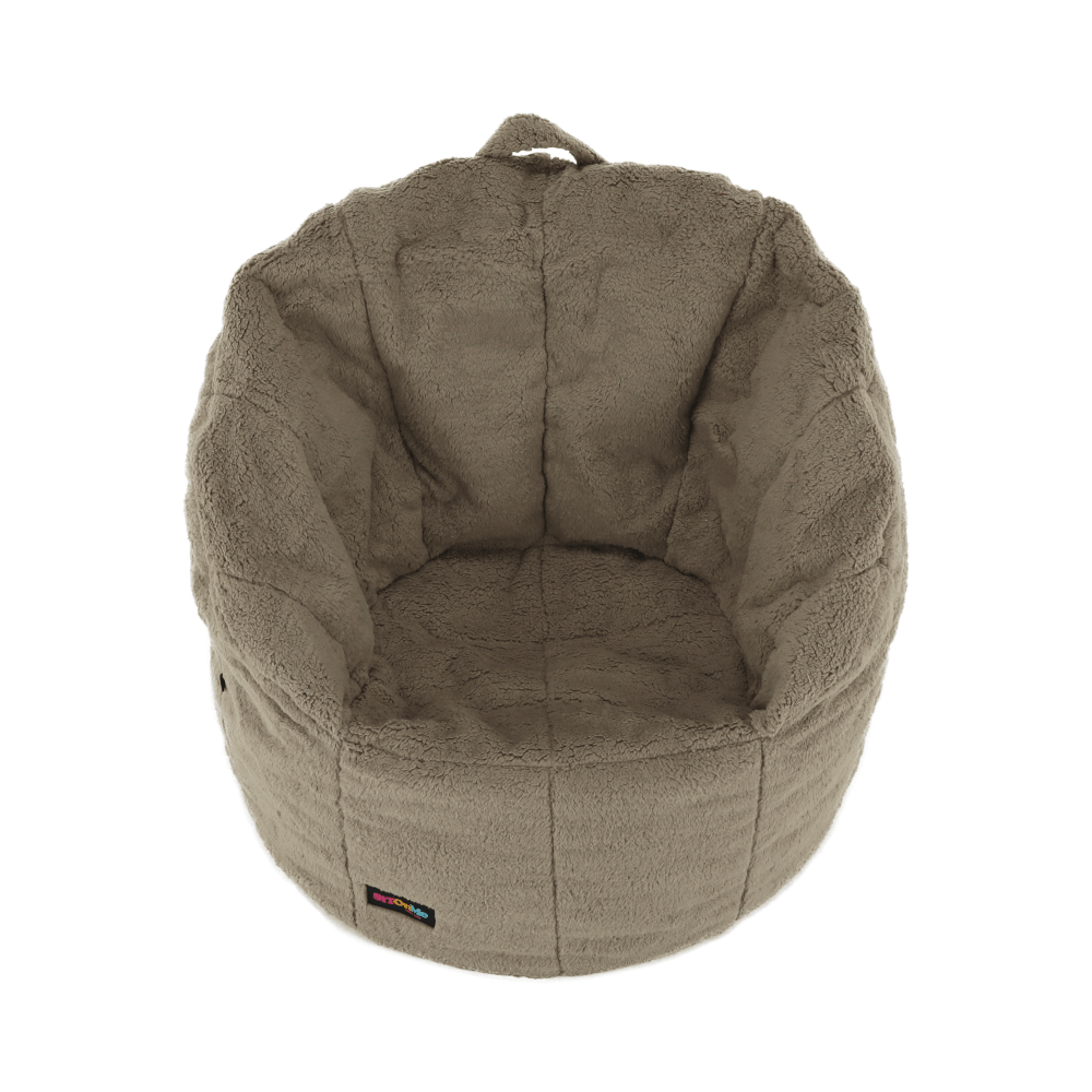 Fotoliu tip sac, material textil maro deschis, ALMERO — imaginea 6