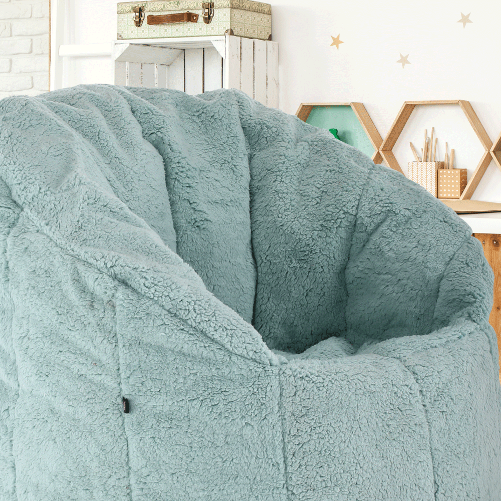 Fotoliu tip sac, material textil mentol, ALMERO — imaginea 6