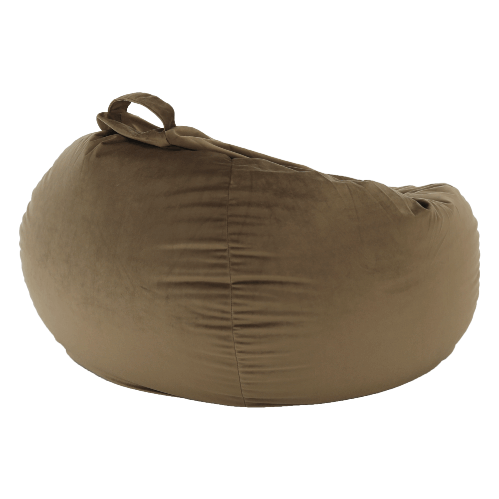 Fotoliu tip sac, material textil gri-maro TAUPE, TRIKALO — imaginea 9