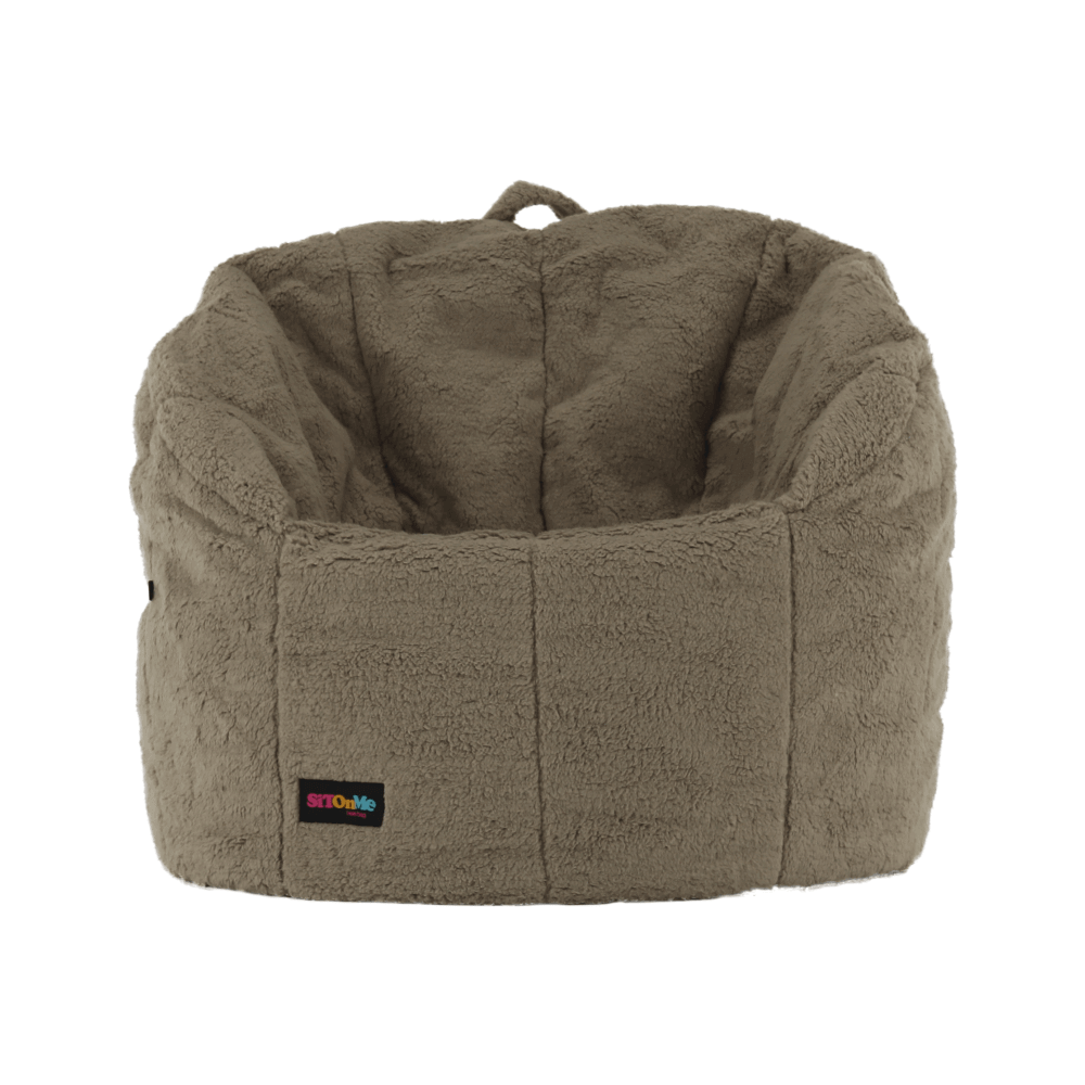 Fotoliu tip sac, material textil maro deschis, ALMERO — imaginea 7