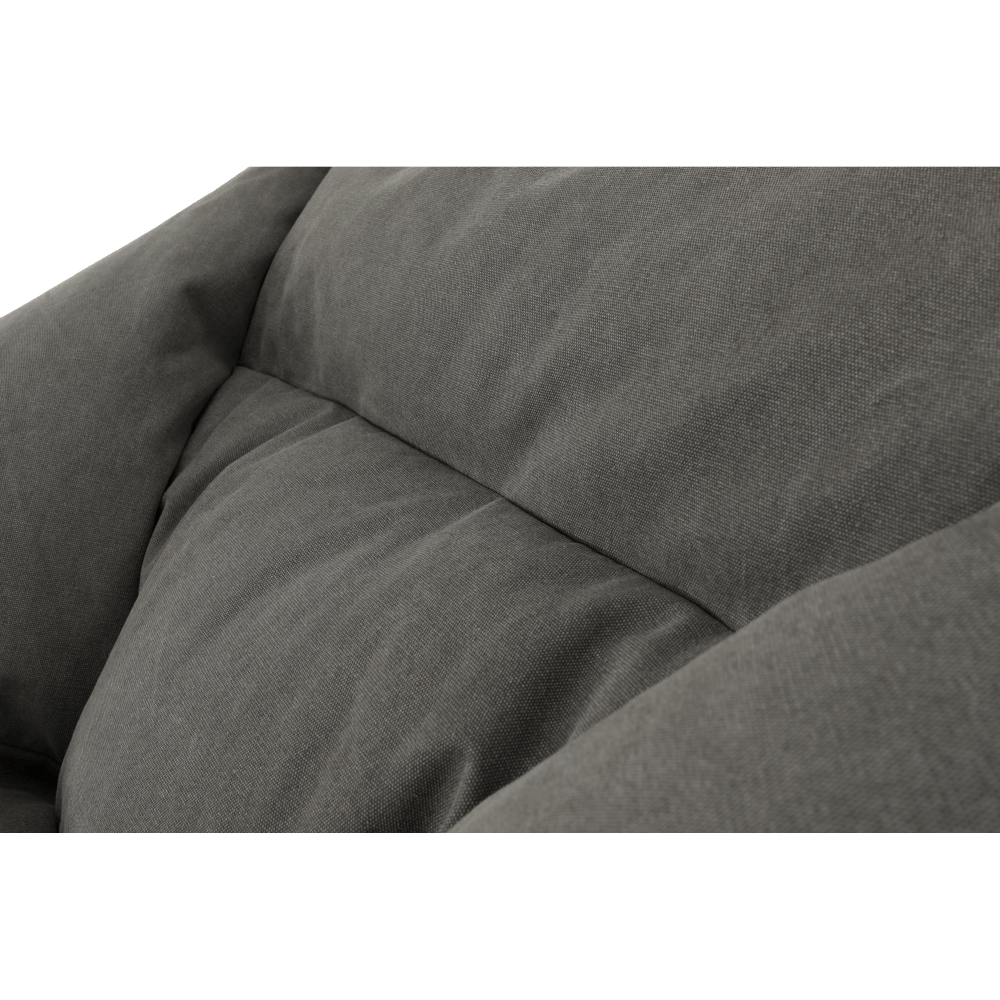 Fotoliu tip sac, material textil gri, URASON — imaginea 13