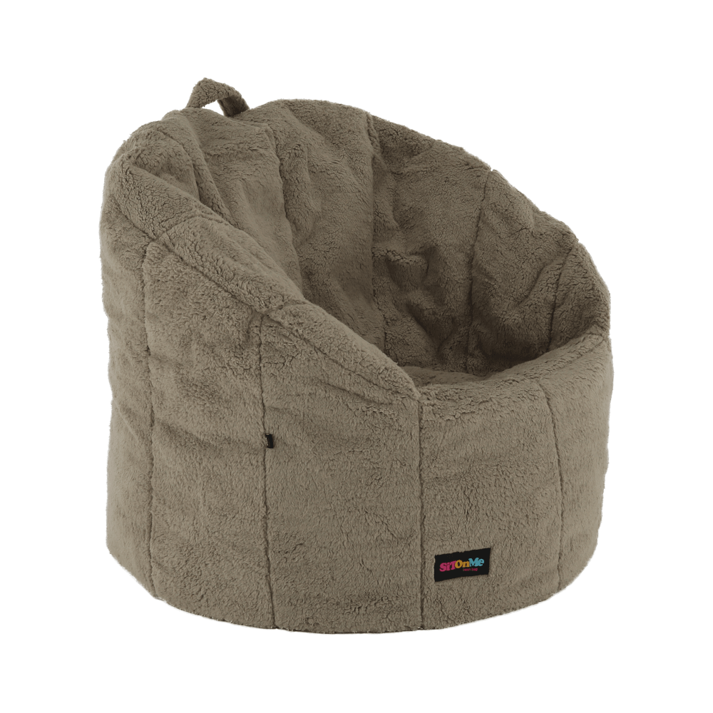 Fotoliu tip sac, material textil maro deschis, ALMERO — imaginea 8
