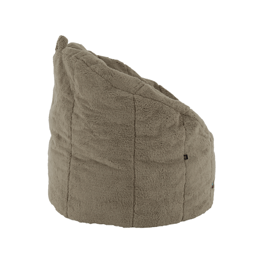 Fotoliu tip sac, material textil maro deschis, ALMERO — imaginea 9