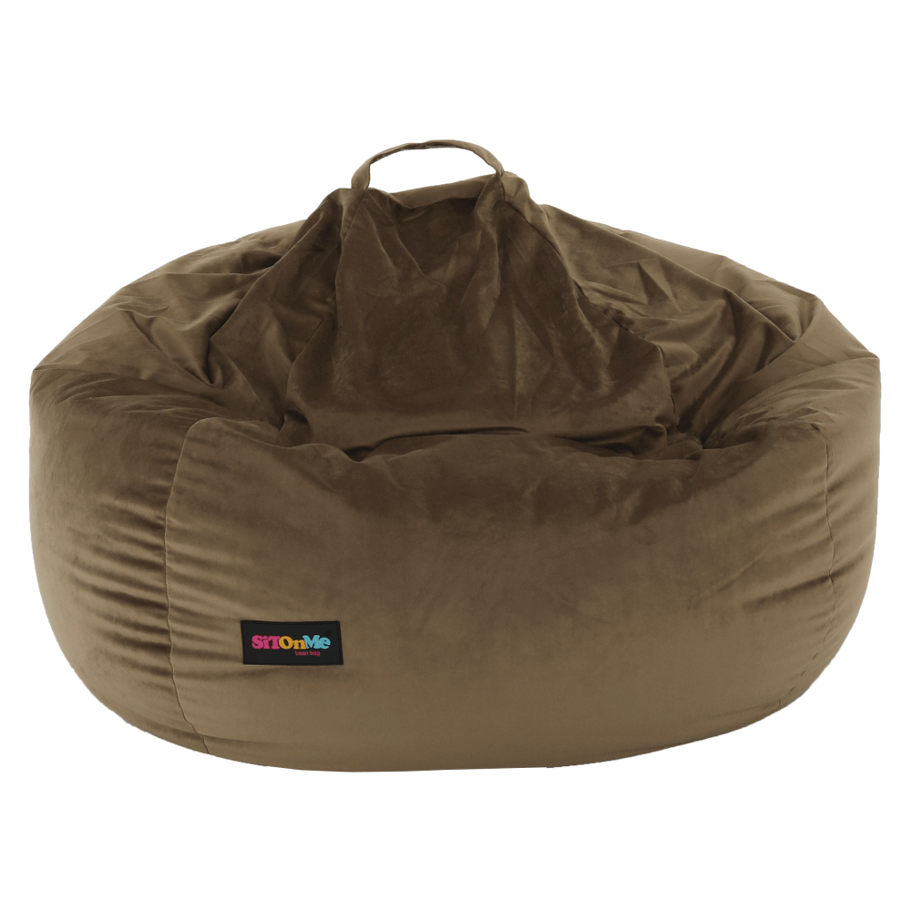Fotoliu tip sac, material textil gri-maro TAUPE, TRIKALO — imaginea 14