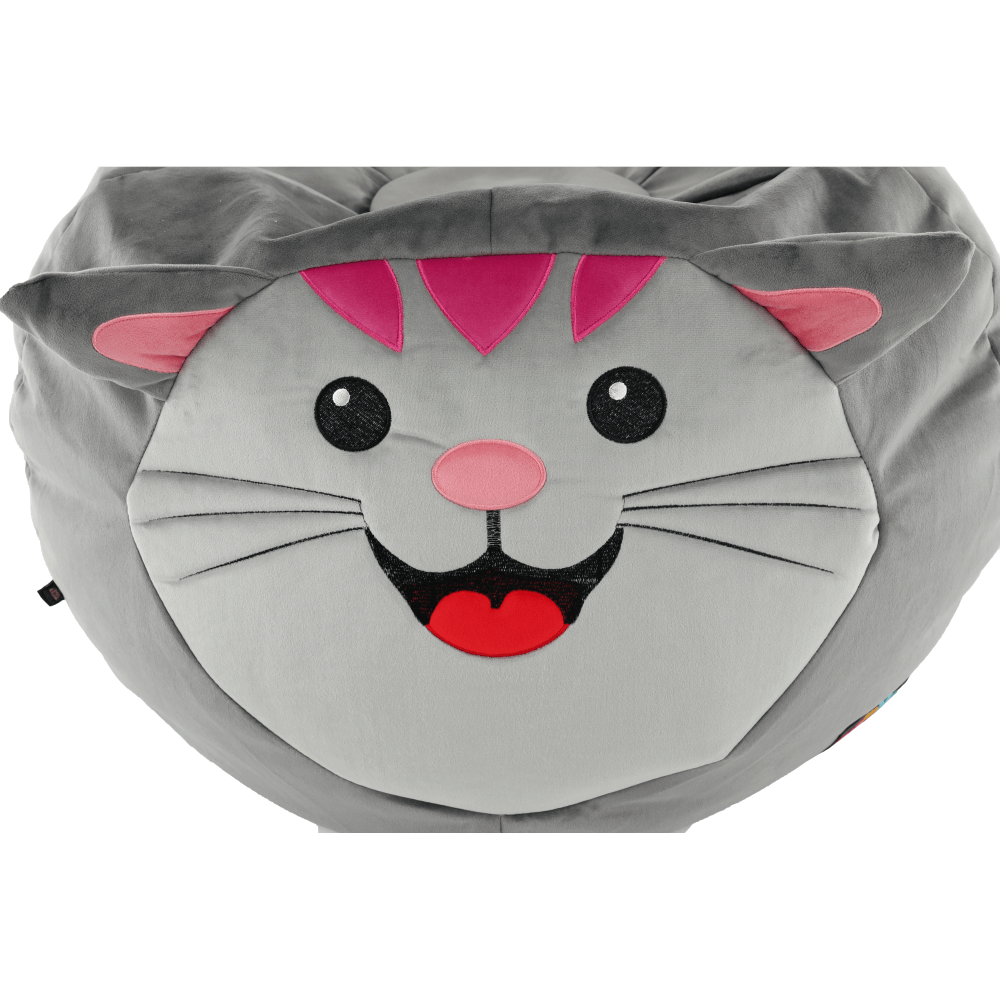 Fotoliu tip sac, material textil gri, BABY TIPUL 1 — imaginea 11