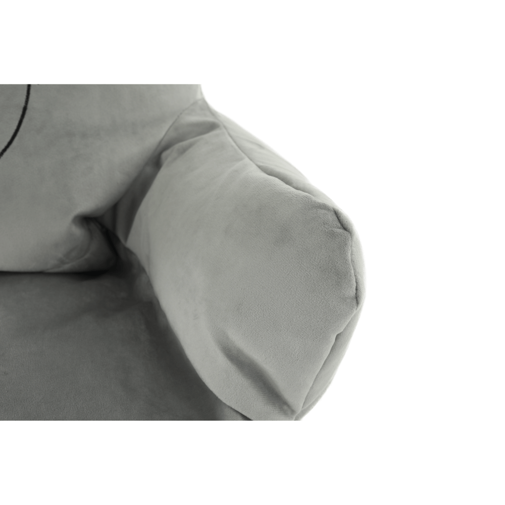 Fotoliu tip sac, material textil gri, BABY TIPUL 2 — imaginea 13