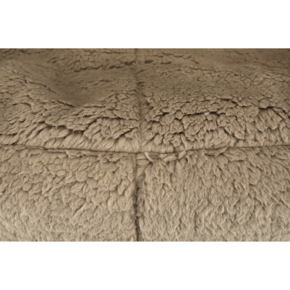 Fotoliu tip sac, material textil maro deschis, ALMERO — imaginea 12