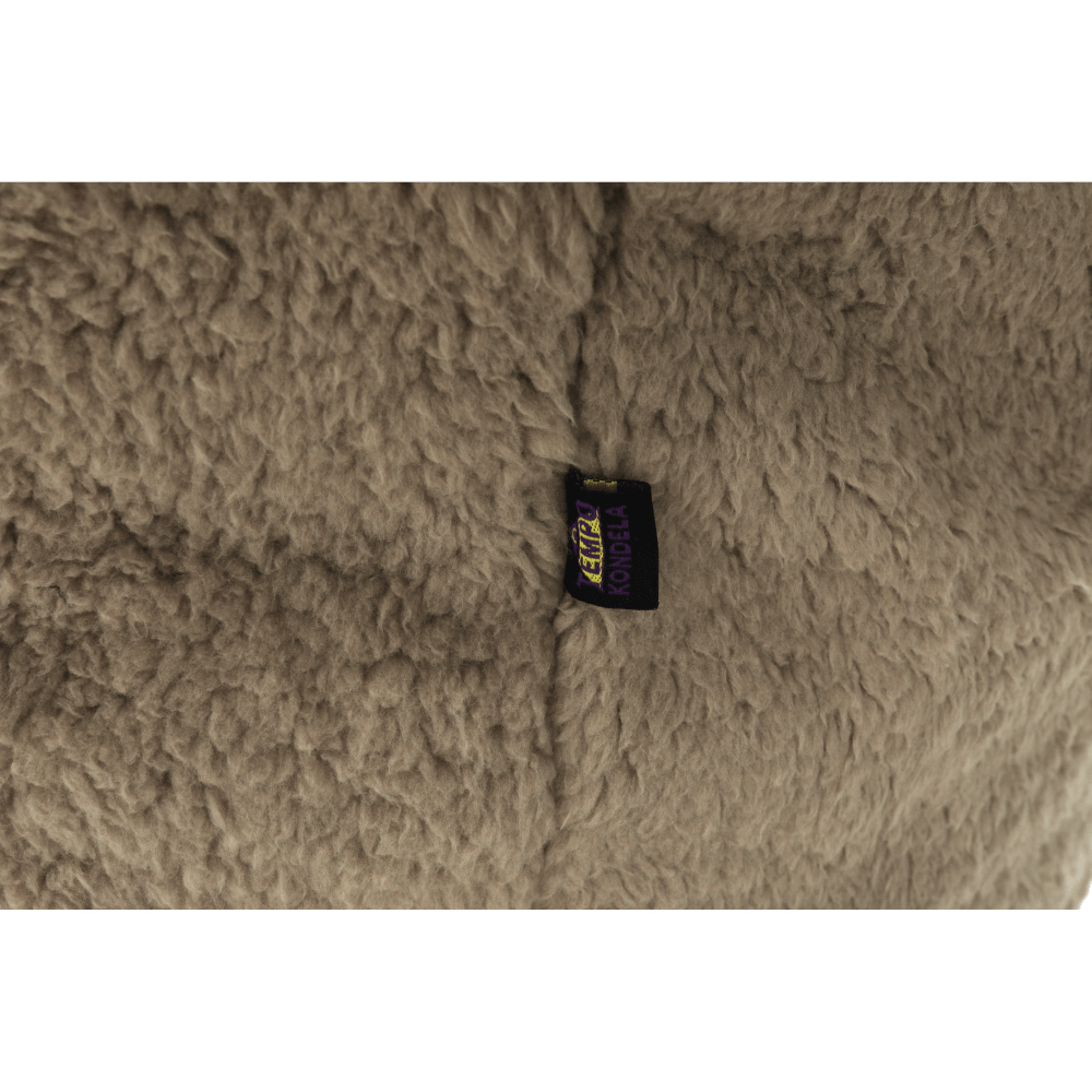 Fotoliu tip sac, material textil maro deschis, ALMERO — imaginea 13