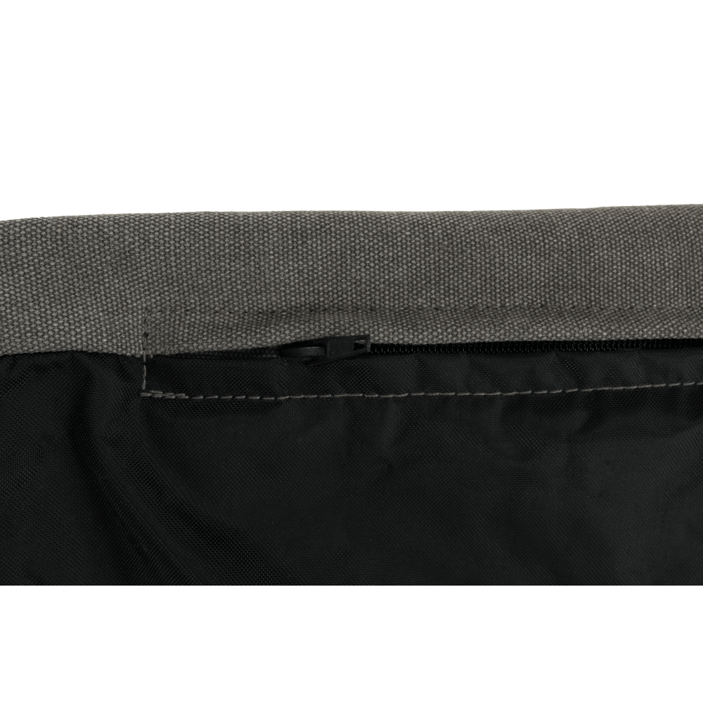 Fotoliu tip sac, material textil gri, URASON — imaginea 17