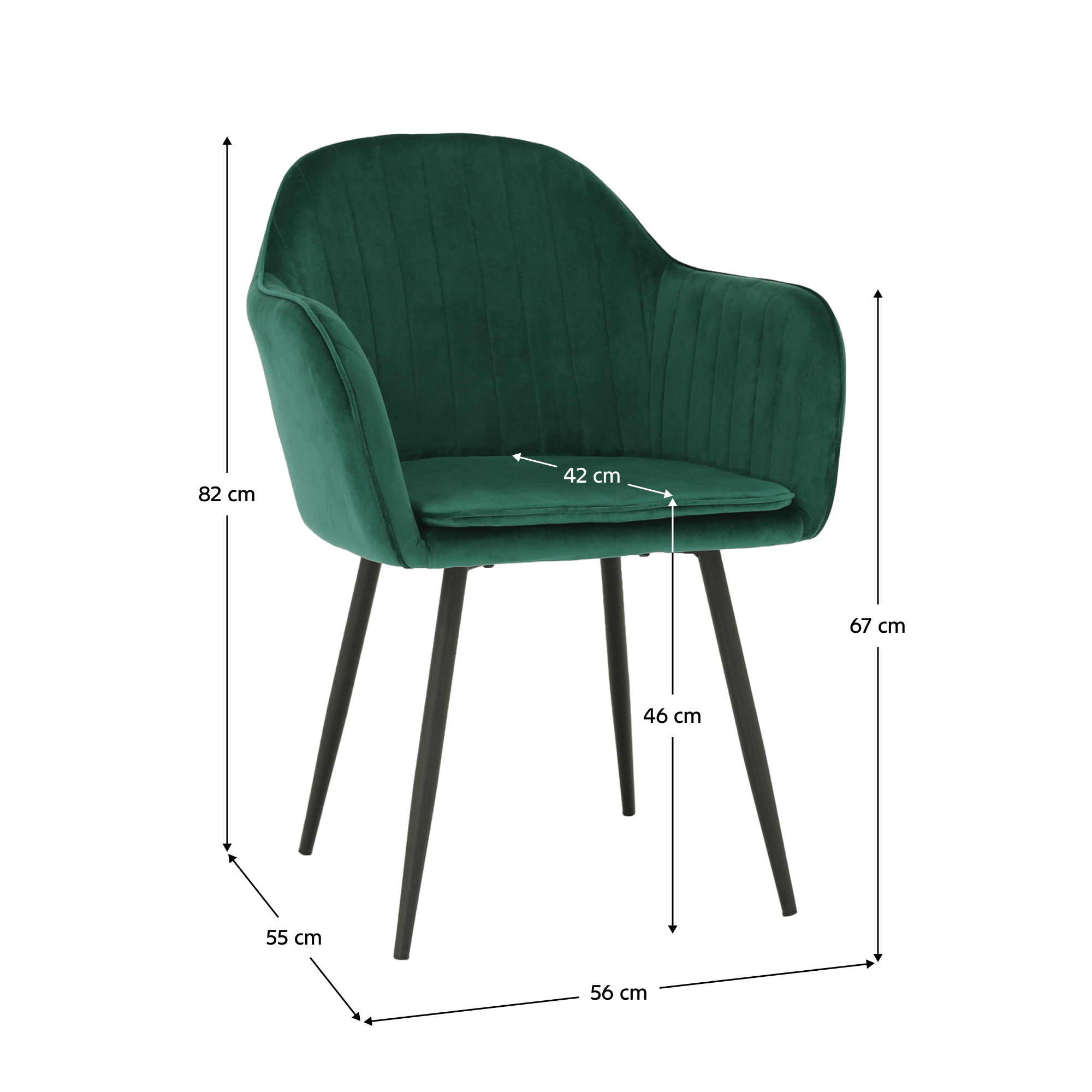 Fotoliu de design, catifea Velvet smarald, ZIRKON — imaginea 2