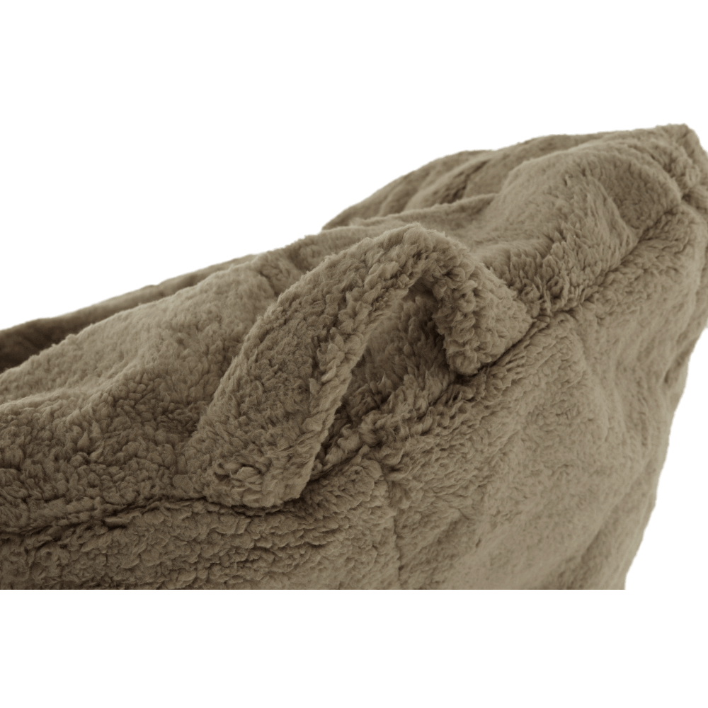 Fotoliu tip sac, material textil maro deschis, ALMERO — imaginea 14