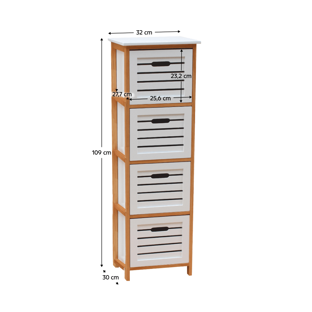Comoda, alb/natural, TALAS — imaginea 2