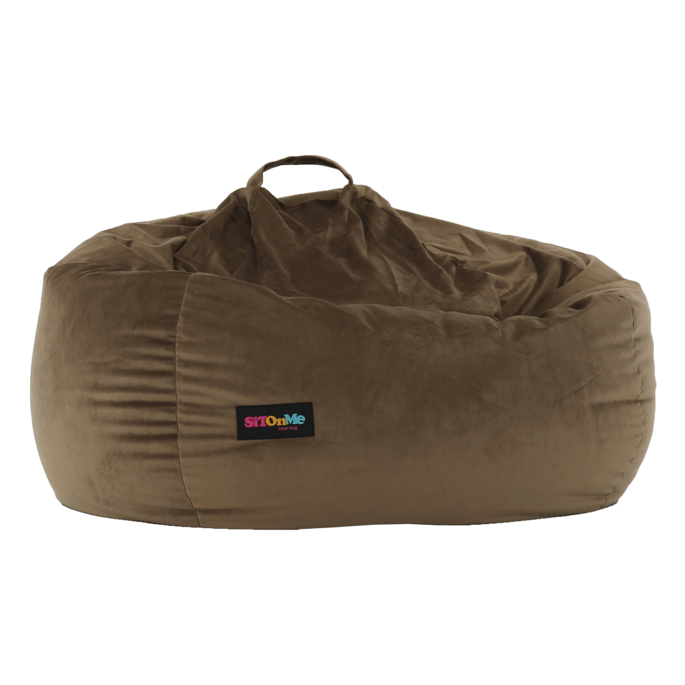 Fotoliu tip sac, material textil gri-maro TAUPE, TRIKALO — imaginea 19
