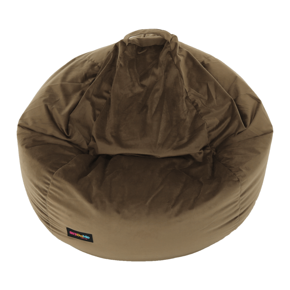 Fotoliu tip sac, material textil gri-maro TAUPE, TRIKALO — imaginea 20