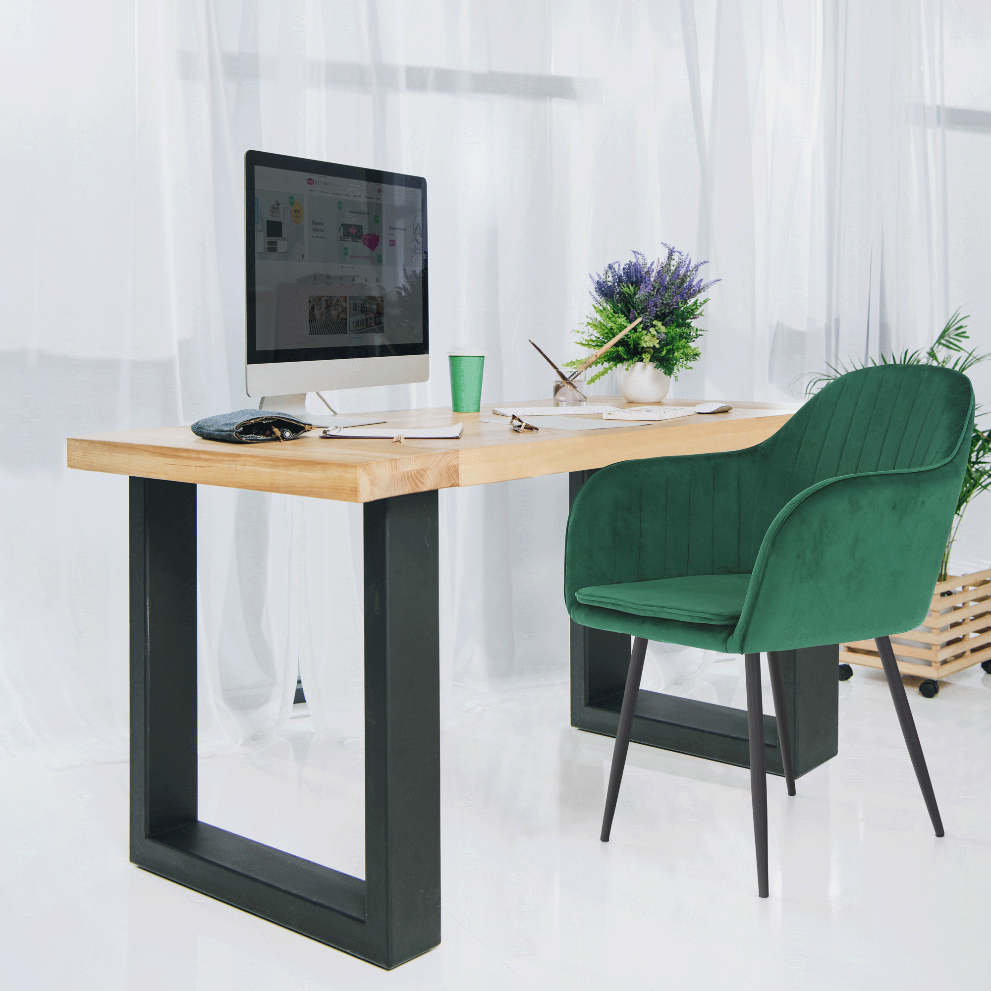 Fotoliu de design, catifea Velvet smarald, ZIRKON — imaginea 5
