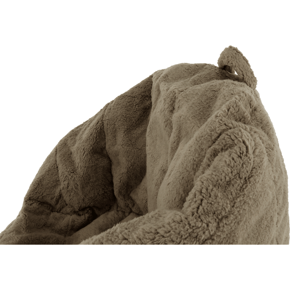 Fotoliu tip sac, material textil maro deschis, ALMERO — imaginea 19