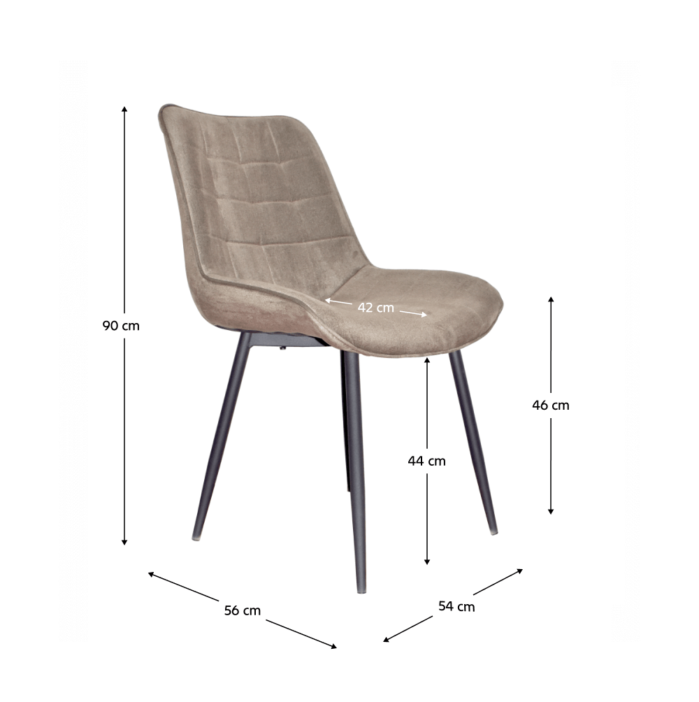 Scaun, gri maroniu taupe/negru, SARIN — imaginea 15