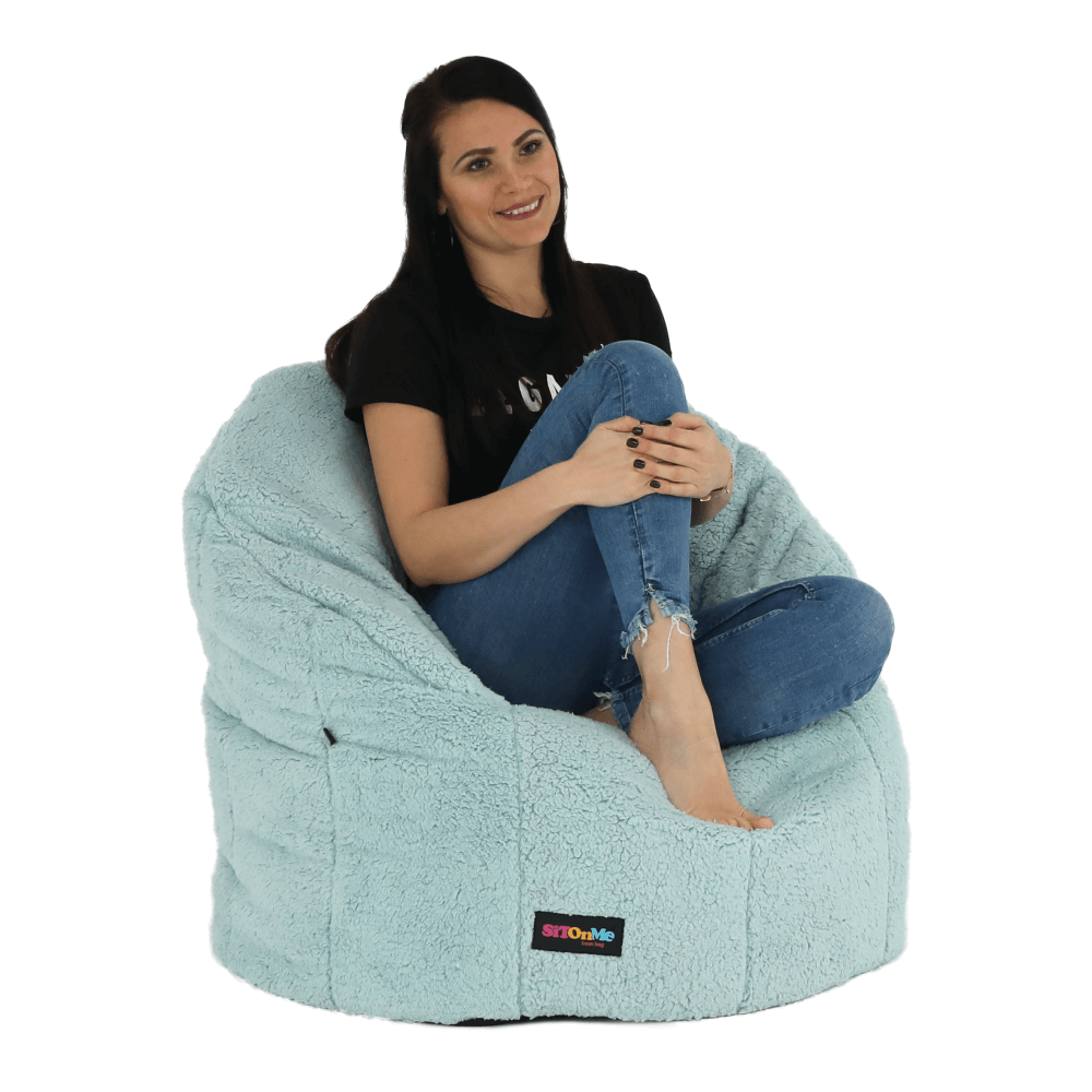 Fotoliu tip sac, material textil mentol, ALMERO — imaginea 20