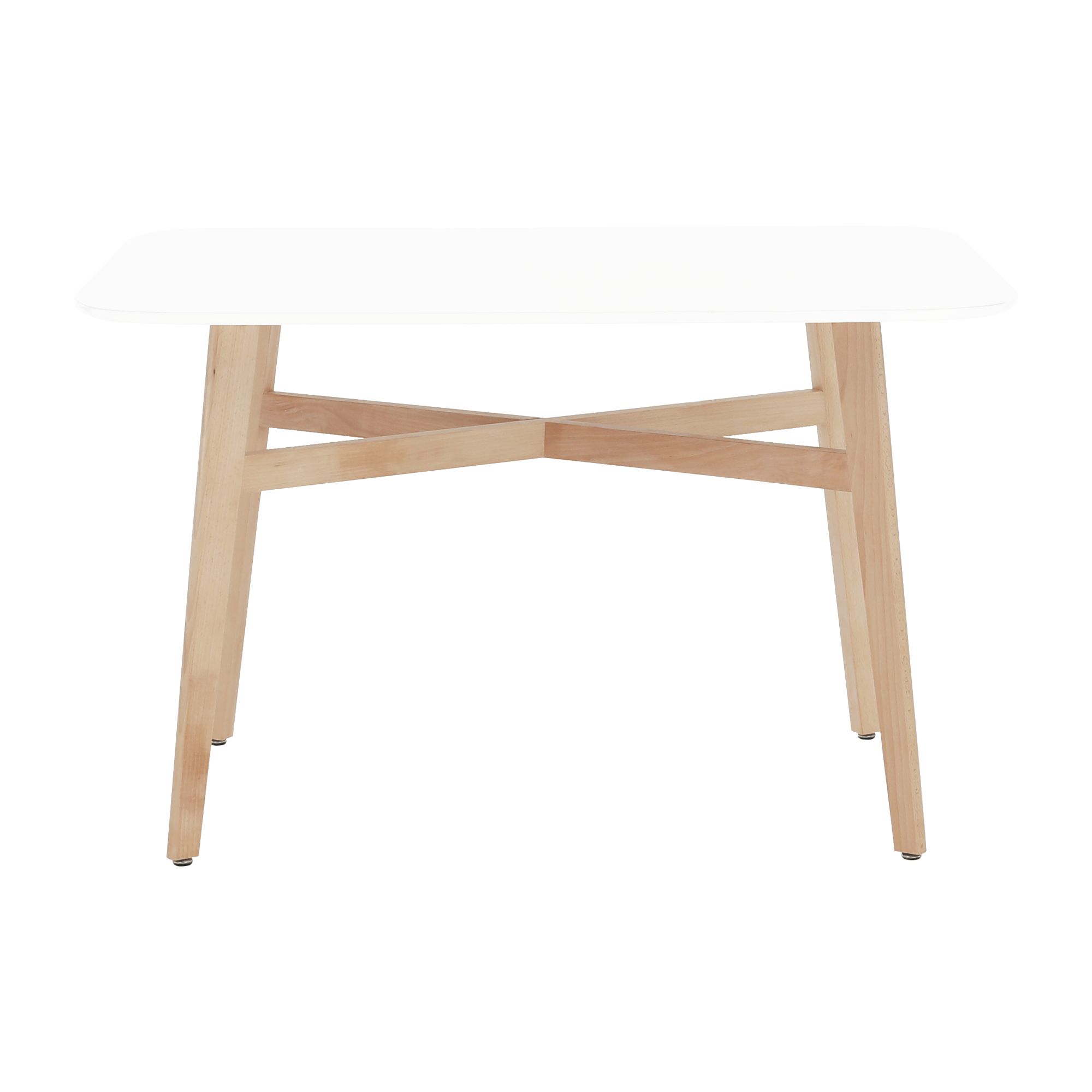 Masa dining, alba/natural, 120x80 cm, CYRUS 2 NEW — imaginea 7