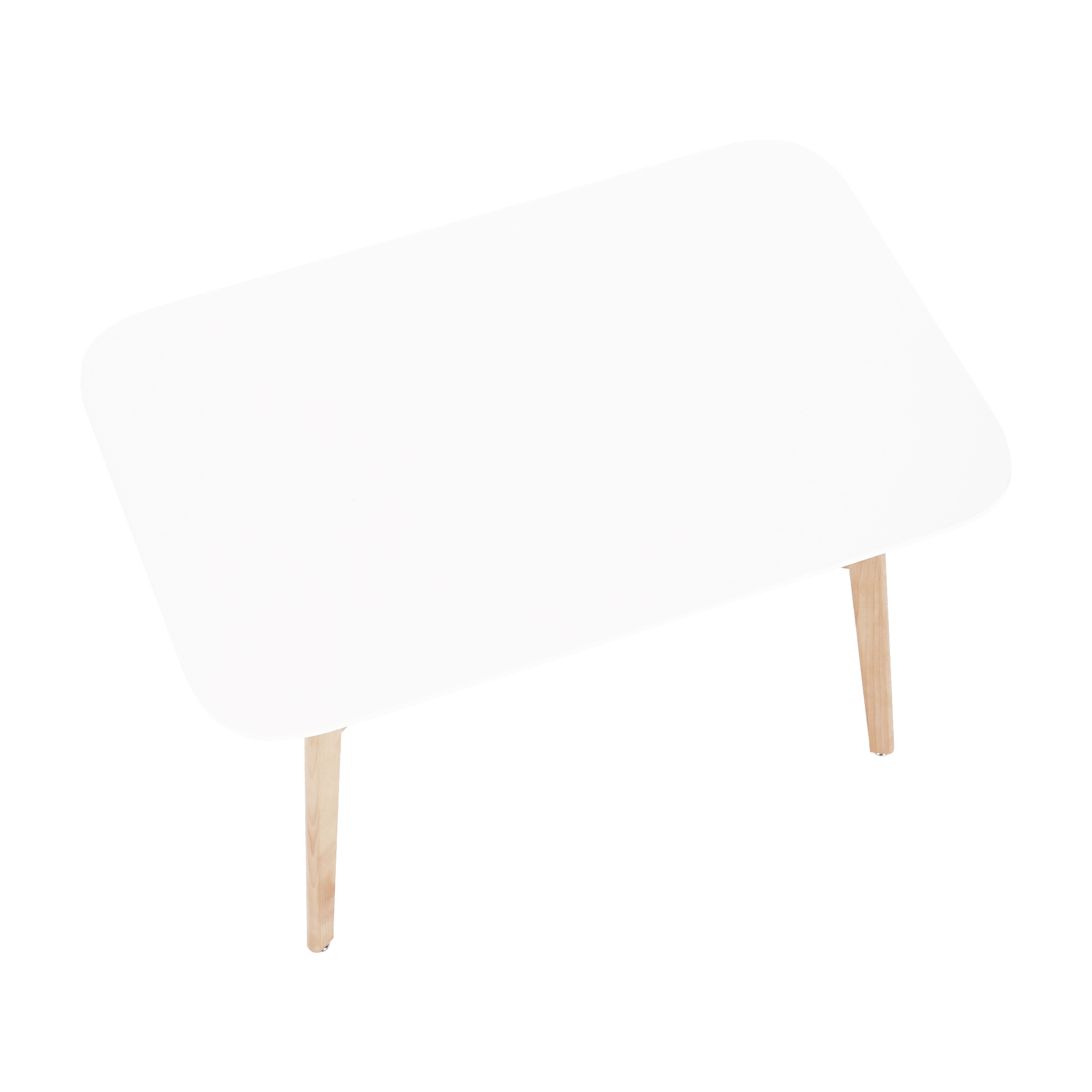 Masa dining, alba/natural, 120x80 cm, CYRUS 2 NEW — imaginea 8