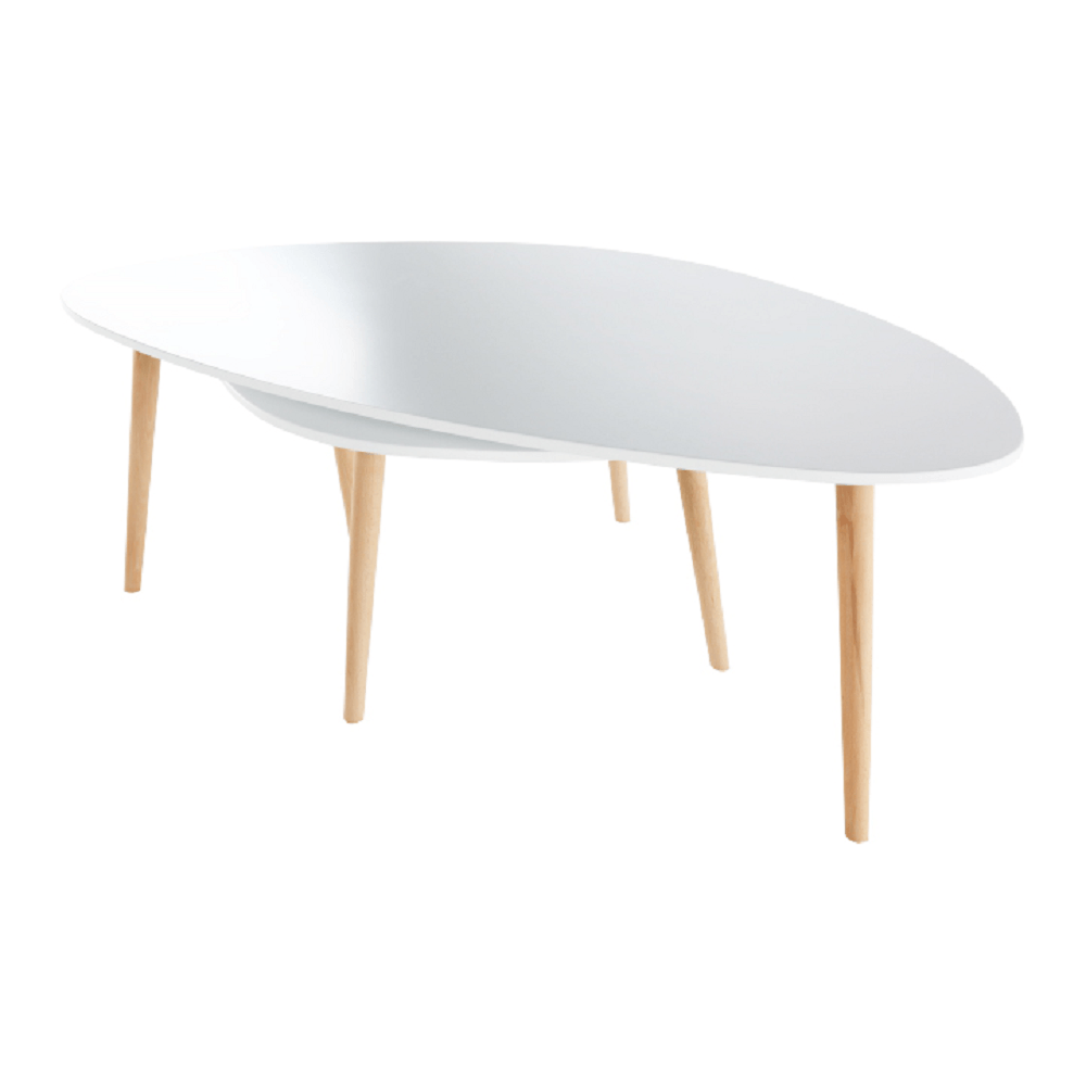 Set 2 masute de cafea, alb/fag, FOLKO NEW — imaginea 13