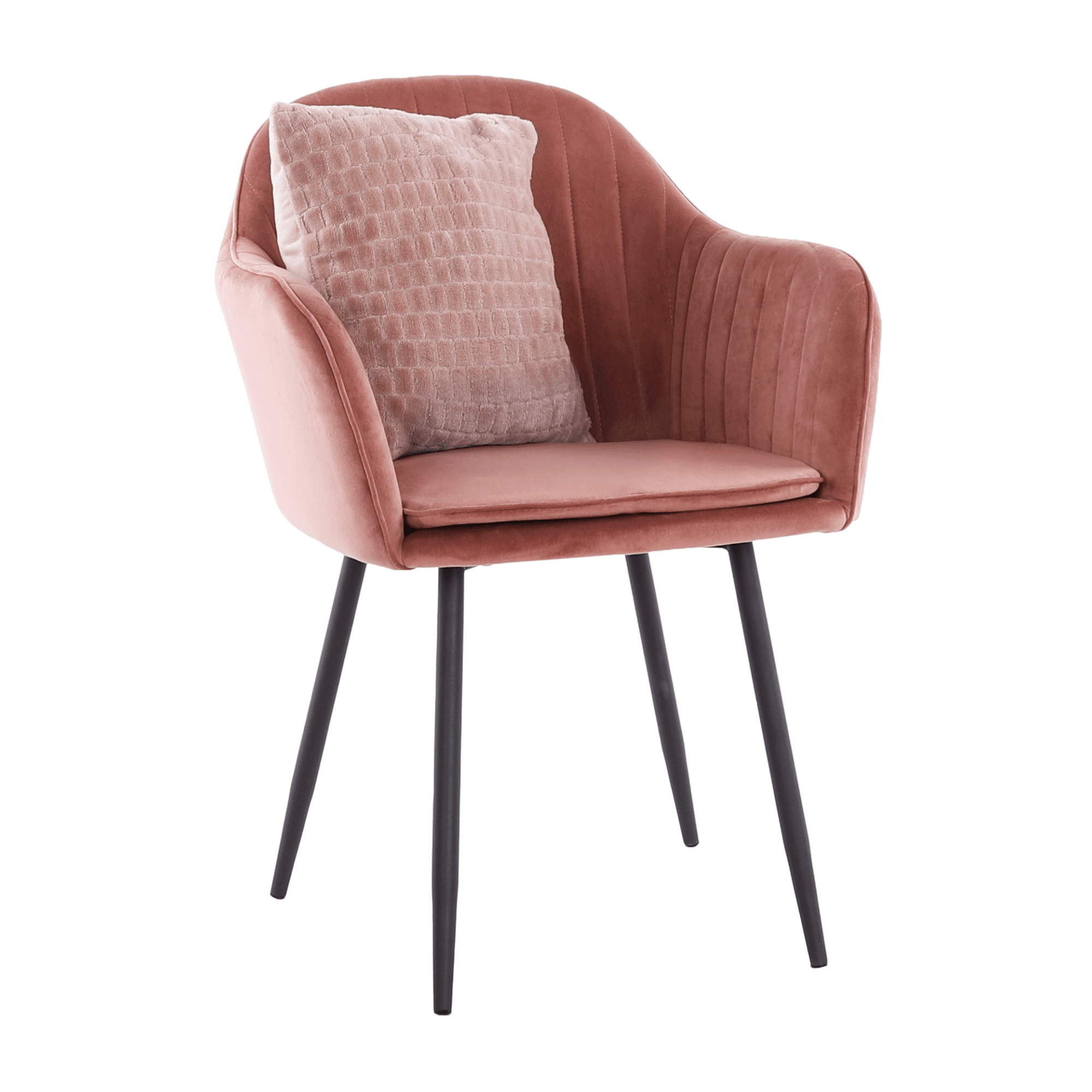 Fotoliu de design, catifea Velvet roz maroniu, ZIRKON — imaginea 11