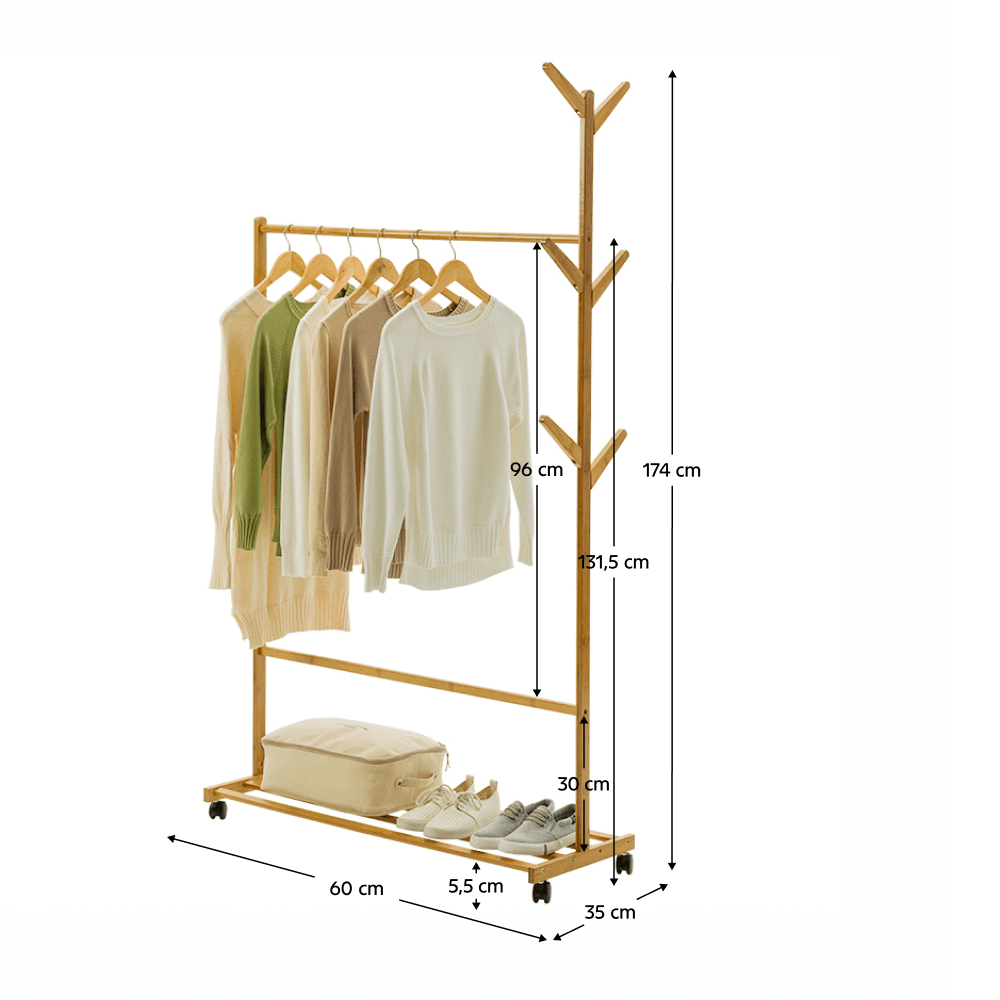 Stander haine, bambus, latime 60 cm, VIKIR TYP 1 — imaginea 14