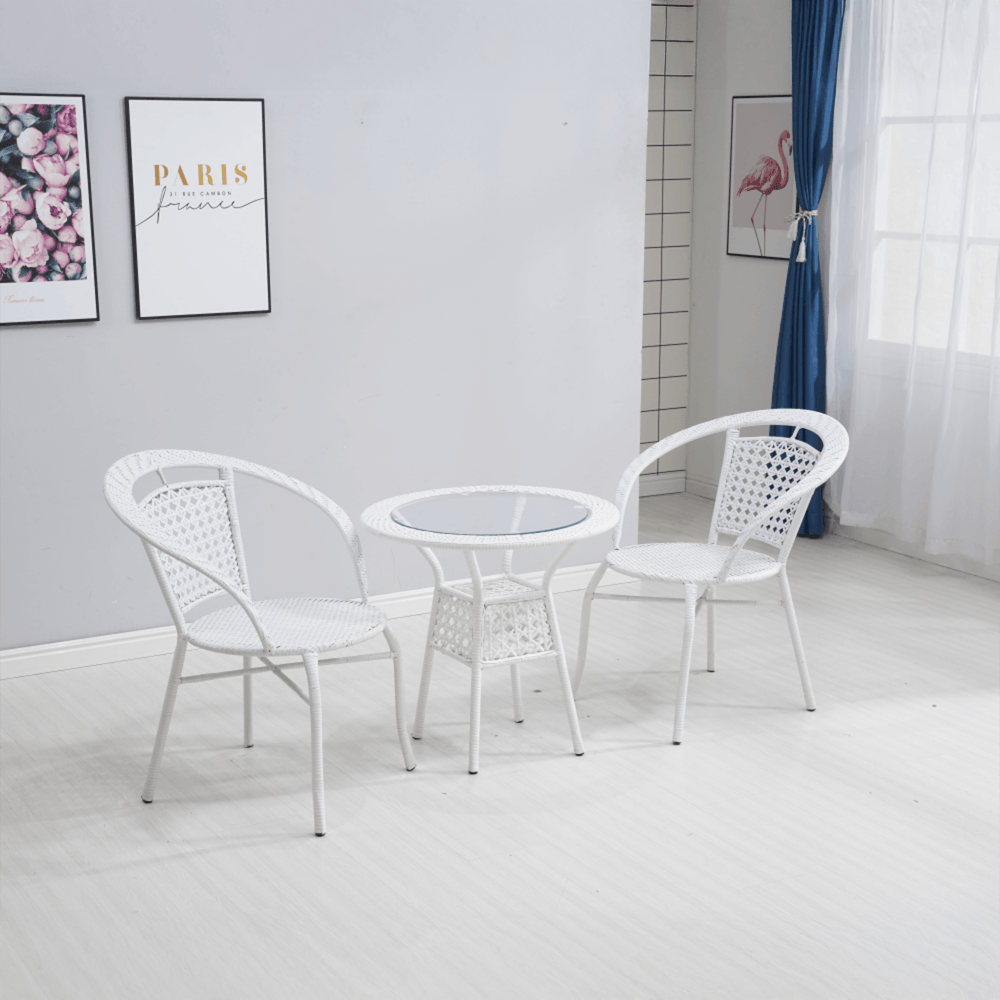 Set ratan de gradina1+2, alb, JENAR — imaginea 5