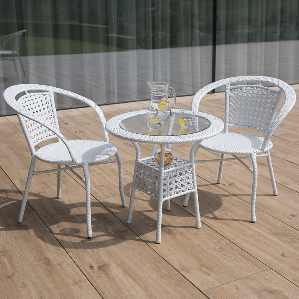 Set ratan de gradina1+2, alb, JENAR — imaginea 6