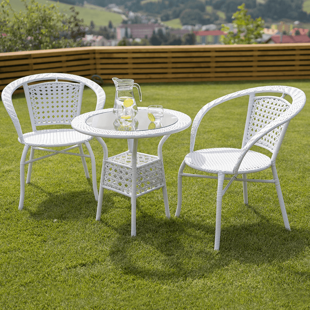Set ratan de gradina1+2, alb, JENAR — imaginea 7
