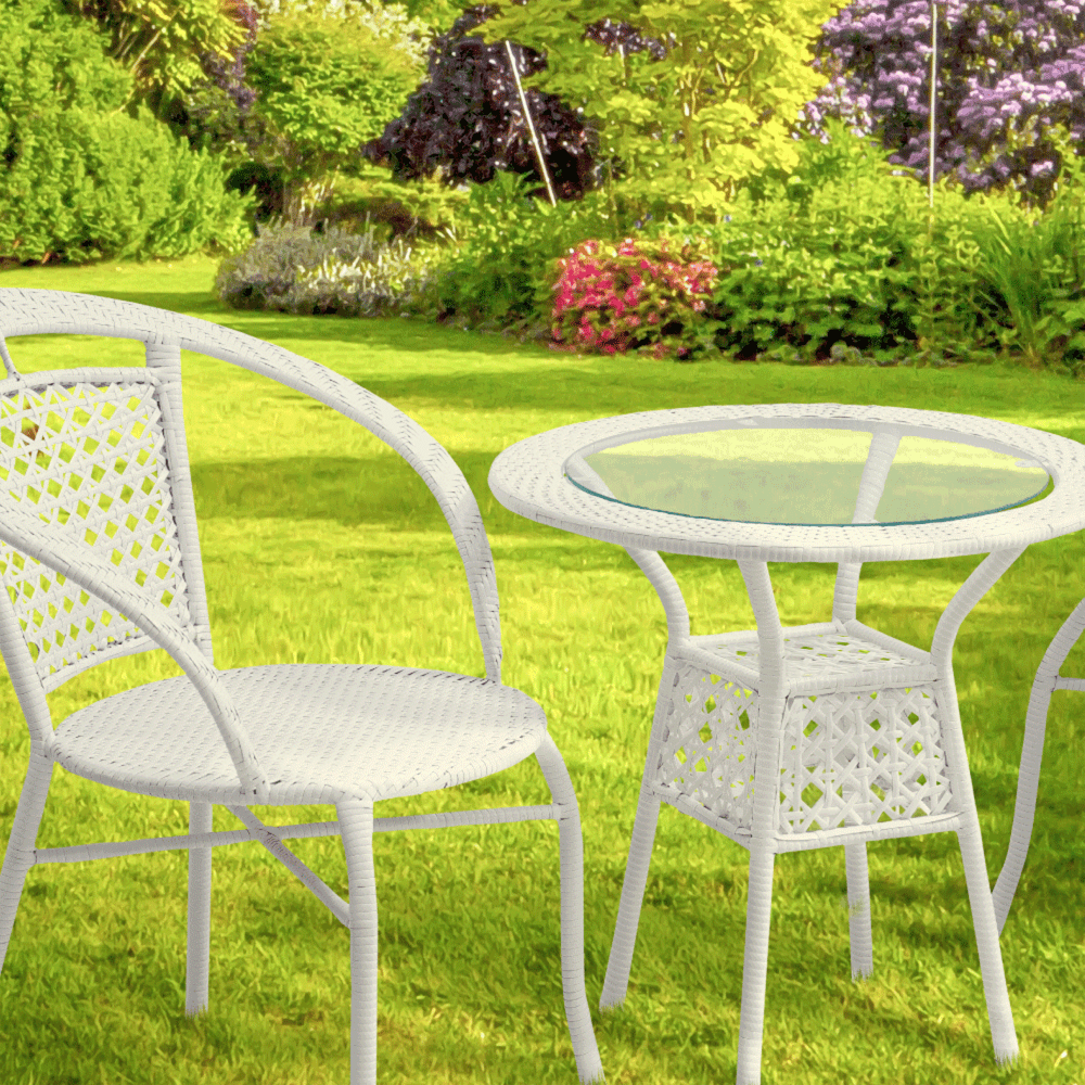 Set ratan de gradina1+2, alb, JENAR — imaginea 8