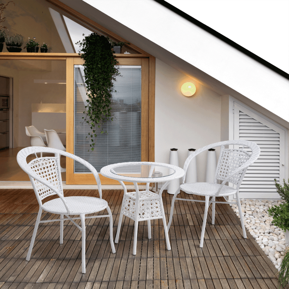 Set ratan de gradina1+2, alb, JENAR — imaginea 10