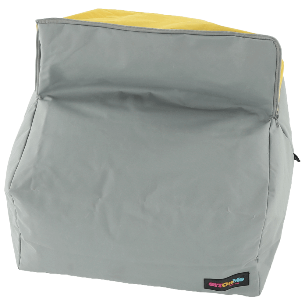 Fotoliu tip sac, gri/material textil verde, ALIMOR — imaginea 11