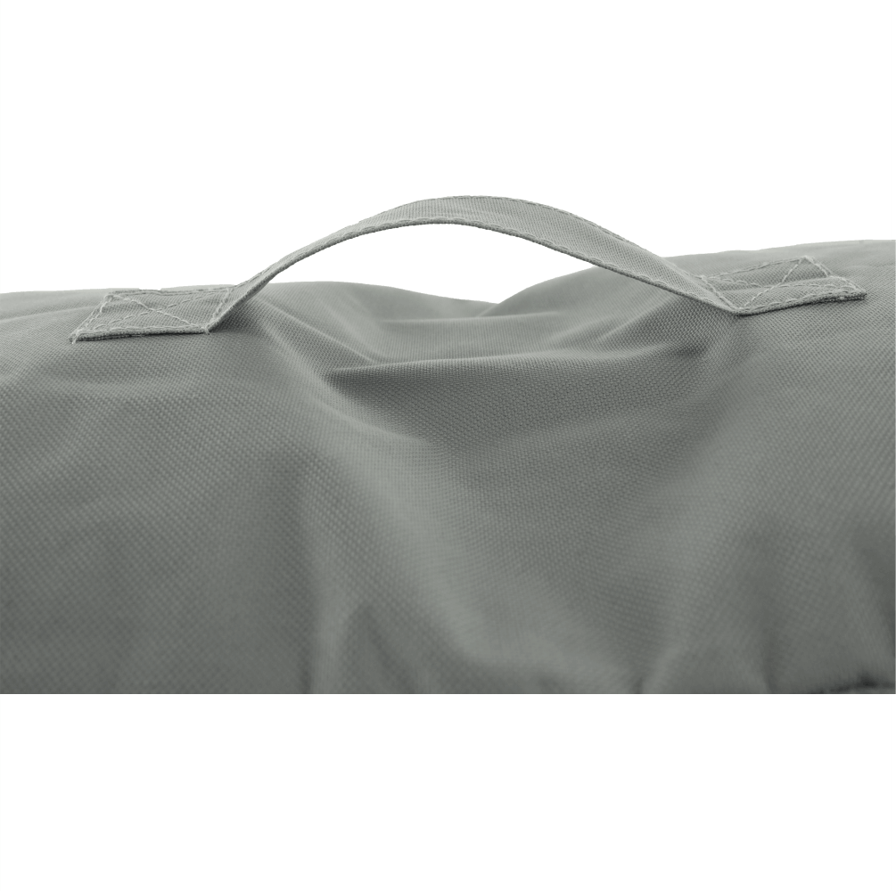 Fotoliu tip sac, gri/material textil verde, ALIMOR — imaginea 15
