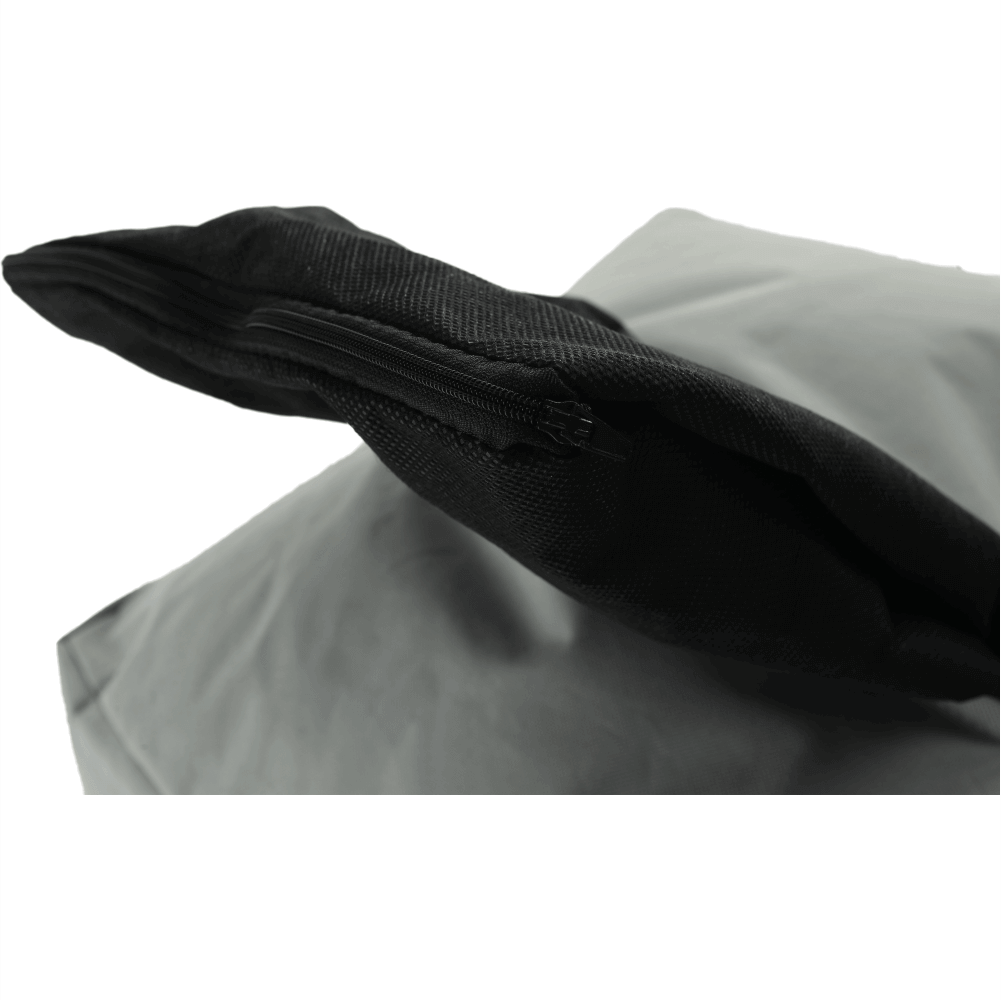 Fotoliu tip sac, gri/material textil verde, ALIMOR — imaginea 16