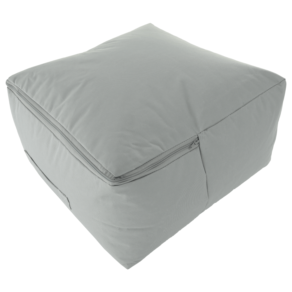 Fotoliu tip sac, gri/material textil verde, ALIMOR — imaginea 17