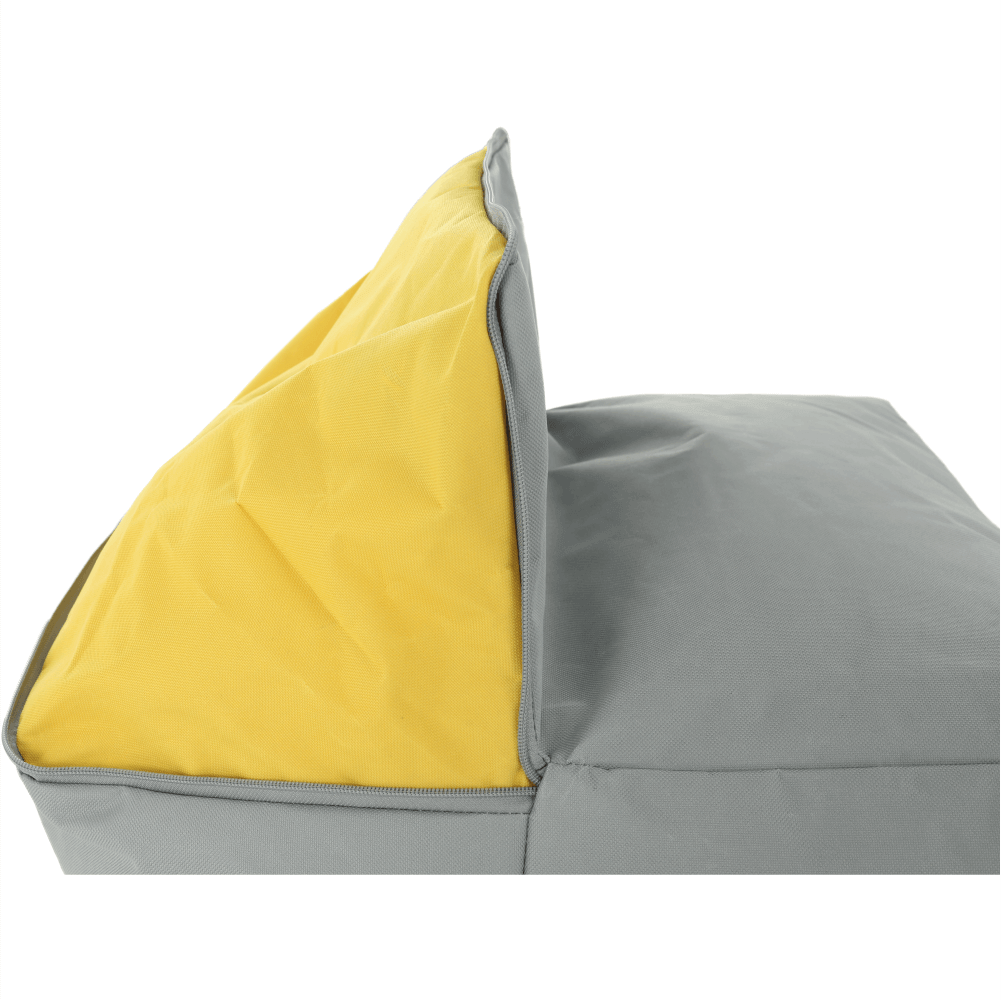 Fotoliu tip sac, gri/material textil verde, ALIMOR — imaginea 20